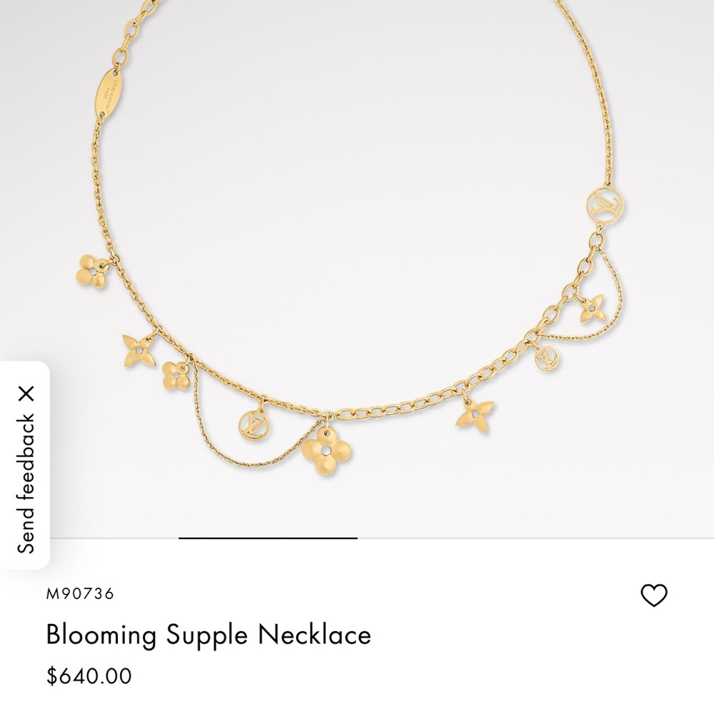 Gold Blooming Supple Necklace